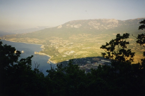 View of Artek from Ayu-Dag mountain